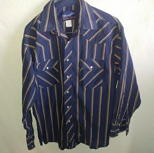 Men's Western Wrangler snap shirt 15.5